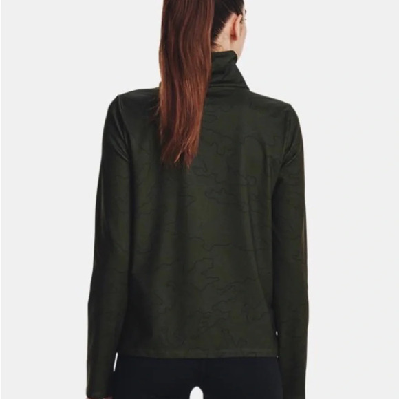 Under Armour Cold Weather Funnel Neck Top in Baroque Green NWT M - Picture 2 of 9